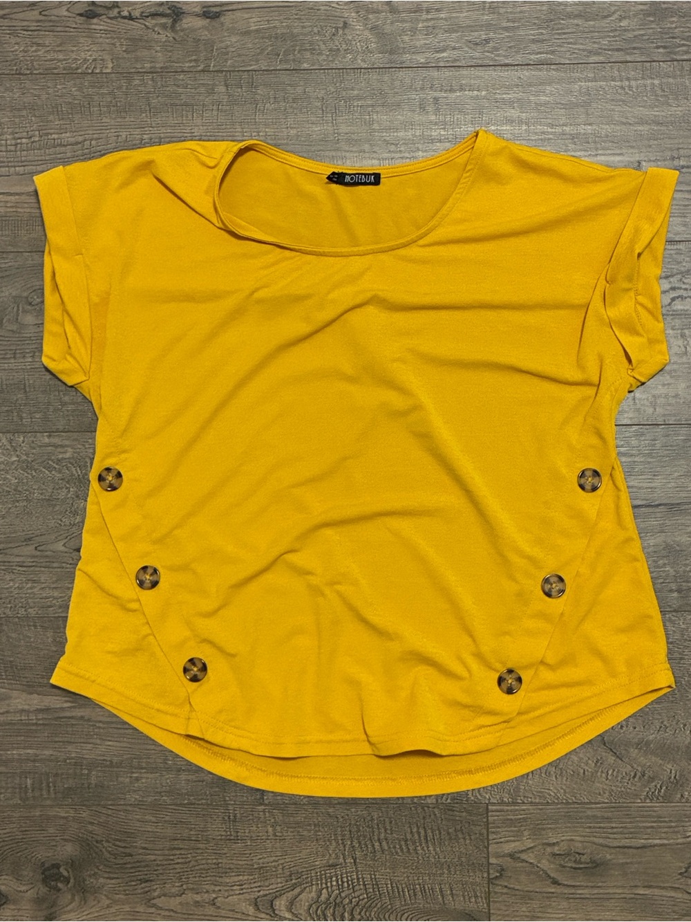 Notébuk Button Blouse in Mustard Yellow - Size: M NWOT